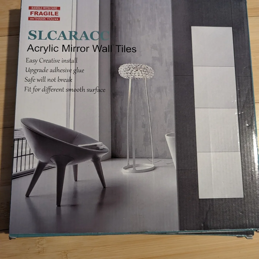 Acrylic mirror wall tiles NIB!